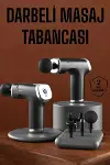 4 Başlıklı Darbeli Şarjlı Masaj Aleti Tabancası Kablosuz-2