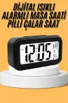 Dijital Masa Saati Takvim Çalar Saat Alarmlı Işıklı Led Ekran Pilli-1