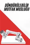 Her Yere Dönebilen Tasarruflu Mutfak Musluk Başlığı Ucu Musluk Ucu Oynar Başlıklı-2