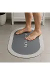 Sihirli Süper Su Emici Kaymaz Tabanlı Oval Paspas 40*60 cm-2