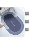 Sihirli Süper Su Emici Kaymaz Tabanlı Oval Paspas 40*60 cm-3