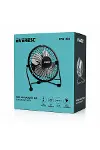 USB Şarjlı Metal Mini Masaüstü Fan 14.5x7.5x15 cm-4