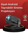Uzun Ömürlü Lamba ve Dahili Hoparlörlü Ev Sinema Projektörü-1