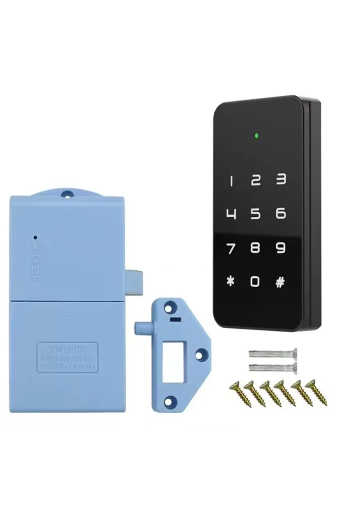 PM-26728 RFID Ve Tuş Panelli Dijital Elektronik Kapı Dolap Kilidi (2’li Paket)