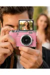Yeni Nesil Dijital Kamera 48 MP Selfie Vlog Kamera Flip Screen Zoomlu-1