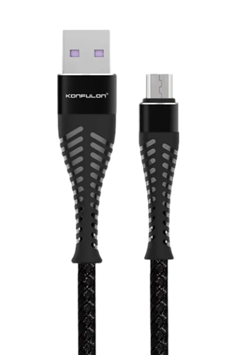 Konfulon S61 cro USB Kablo 1.2M 2.1A - Siyah