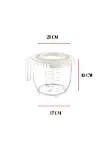 2200 Ml Mikser Kabı Füme & Ölçü Kabı & Saklama Kabı-DNY0025-2