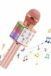 Karaoke Mikrofon Bluetooth Bağlantılı Aux Girişli Uzun Pil Ömrü Yüksek Ses Kaliteli-3