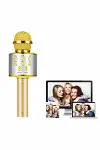 Karaoke Mikrofon Bluetooth Bağlantılı Aux Girişli Uzun Pil Ömrü Yüksek Ses Kaliteli-4