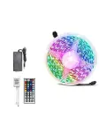 LED Strip RGB 5 Metre Çok Renkli Kumandalı Şerit Led Işık Seti-3