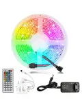 LED Strip RGB 5 Metre Çok Renkli Kumandalı Şerit Led Işık Seti-4
