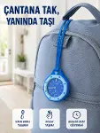 Çanta ve Anahtarlık İçin Askılı og Taşınabilir Charm Saat Mavi-1