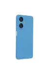 Realme C55 Kılıf Nano içi Kadife Silikon - Mavi-1