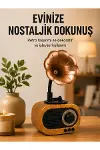 Retro Tasarımlı Mini Bluetooth Hoparlör ve FM Radyo Çoklu Medya Yeni Nesil-1