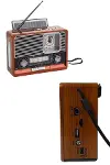 Vintage Nostaljik Radyo AUX USB SD Kart Girişli Şarjlı Bluetooth Bağlantılı-3