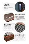 Vintage Nostaljik Radyo AUX USB SD Kart Girişli Şarjlı Bluetooth Bağlantılı-5