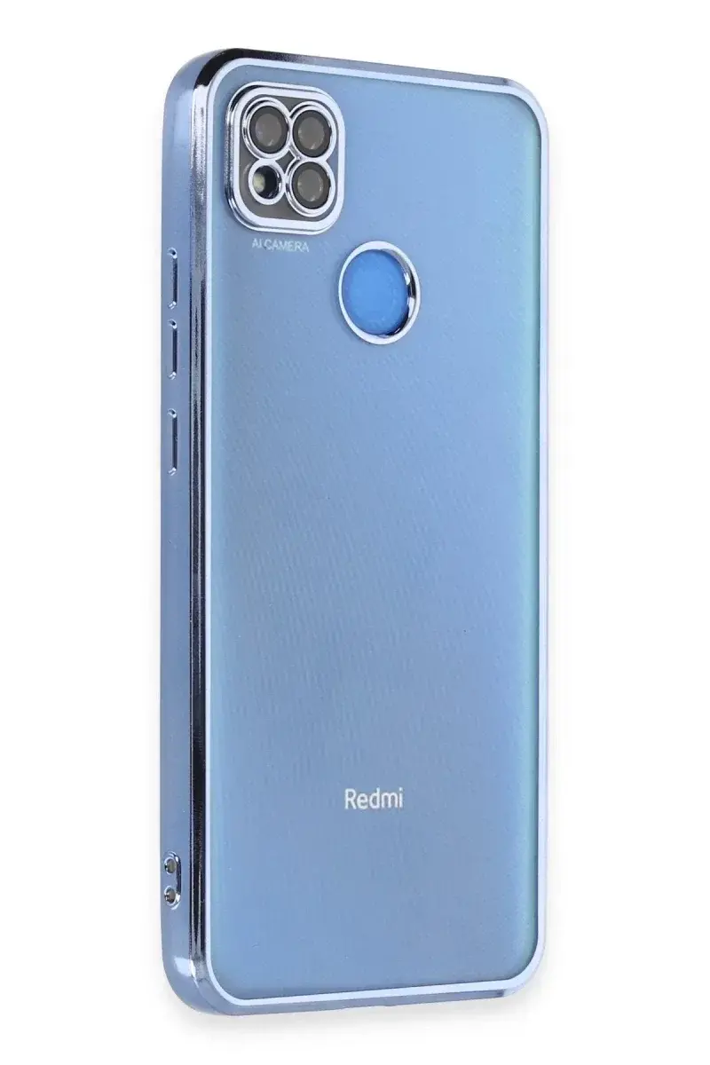 Xiao Red 9C Kılıf Razer Lensli Silikon - Açık Mavi