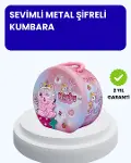 Çocuk Para Kasası Anahtarlı Güvenli Tasarruf Kutusu-1