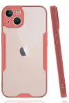Apple iPhone 14 Plus Kılıf Platin Silikon - Pembe-1