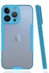 Apple iPhone 14 Pro Kılıf Platin Silikon - Mavi-1