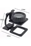 Tekstilciler Için Kumaş Kontrolü Büyüteç,katlanan, Metal 15x Büyütme-2