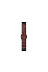 Watch 22mm Spor Delikli Kordon - Siyah-kırmızı-2