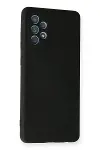 Samsung Galaxy A72 Kılıf Nano içi Kadife Silikon - Siyah-2