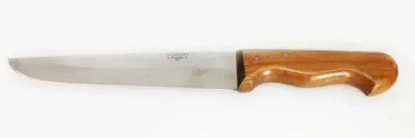 Bursa Kalın Küt Kasap Bıçağı No:4, 20 Cm - Ahşap Sap