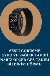 Akıllı Saat Nabız Ölçer Uyku Takibi Adımsayar Alarm ve Hatırlatıcı Çağrı Cevaplama Yeni Nesil-2