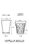 Akrilik Lacivert Tekli Kısa Bardak & Su Meşrubat Kahve Yanı Bardağı 300 ml ( Cam Değildir )-4