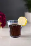 Akrilik Lacivert Tekli Kısa Bardak & Su Meşrubat Kahve Yanı Bardağı 300 ml ( Cam Değildir )-1