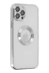 Apple iPhone 12 Pro Kılıf Slot Silikon - Gümüş-2