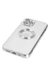 Apple iPhone 12 Pro Kılıf Slot Silikon - Gümüş-3