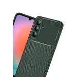 Samsung Galaxy A57 5g Auto Focus Karbon Kapak - Koyu Yeşil-3