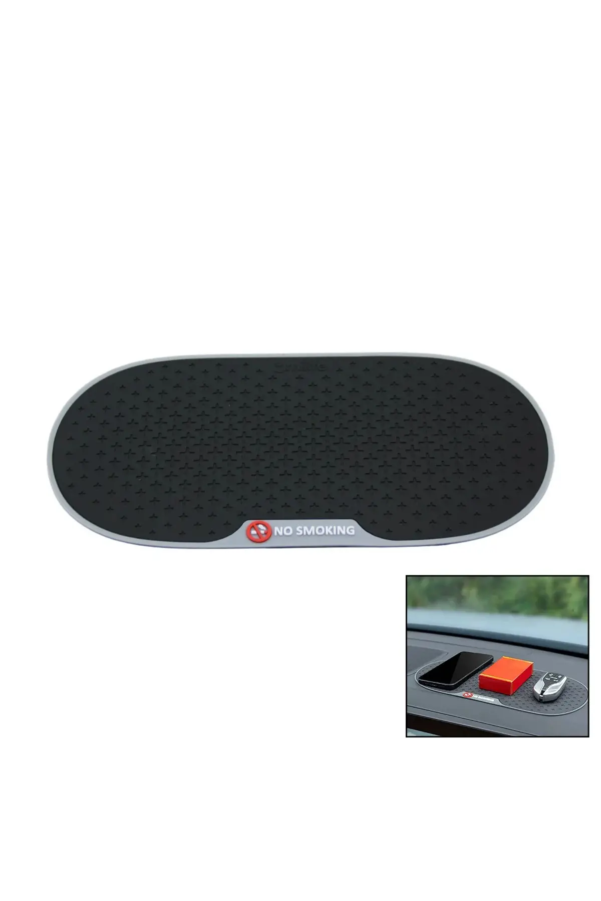 Telefon Tutucu - Silikon Oto - Araç İçi Torpido Kaydırmaz Organizer 29X14CM