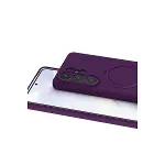 Samsung Galaxy S26 Ultra Regal Magsafe Standlı Kapak - Derin Mor-3