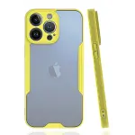 Apple iPhone 14 Pro Max Kılıf Platin Silikon - Sarı-2