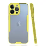 Apple iPhone 14 Pro Max Kılıf Platin Silikon - Sarı-3