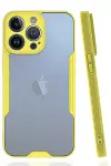 Apple iPhone 14 Pro Max Kılıf Platin Silikon - Sarı-1
