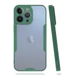 Apple iPhone 14 Pro Kılıf Platin Silikon - Yeşil-2