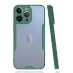Apple iPhone 14 Pro Kılıf Platin Silikon - Yeşil-3