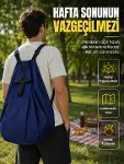 Kamp Seyahat Spor ve Piknik İçin Geniş Hacimli Katlanabilir Omuz Çantası-1