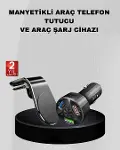 Araç İçi Telefon Tutucu + Quick Charge 3.0 Araç Şarj Cihazı Seti-1