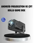 Android Projeksiyon Game Box – 1280x720p HD Çözünürlük, Bluetooth,HD ve USB Girişli-1