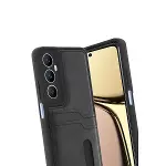 Realme C65 Sara Kartvizitli Deri Kılıf - Siyah-3