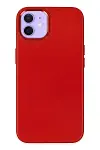 Apple iPhone 12 Kılıf Asya Deri Silikon - Kırmızı-1