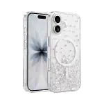 Onegif Apple İphone 17 sk Simli Magsafe Kapak - Desen 1-1