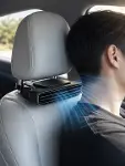 Araç Koltuğu İçin 5 Hız Kademeli Soğutucu Fan Aroma Hazneli USB-C Şarjlı-4