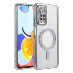 Xiao Red Note 12 Pro 4g Joke Simli Magneticsafe Kılıf - Gümüş-1