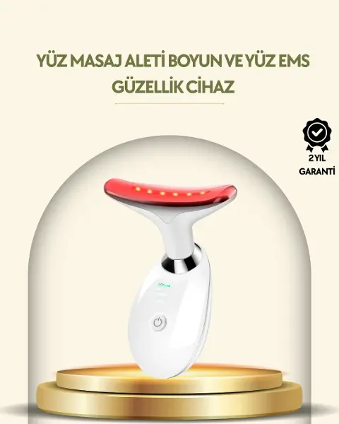 Kompakt ve Taşınabilir Cilt Bakım Cihazı – 3 Fonksiyonlu, USB Şarjlı, LED Işıklı Güzellik Aleti